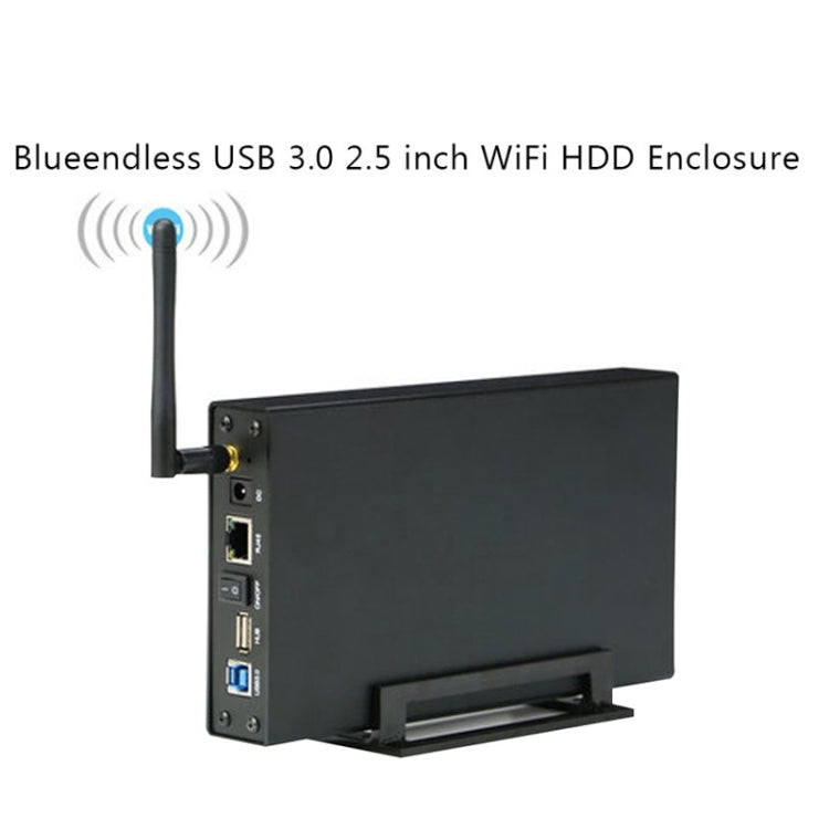 Blueendless 3.5 inch Mobile Hard Disk Box WIFI Wireless NAS Private Cloud Storage( US Plug) - free shipping - PMC Jewellery - Order now!