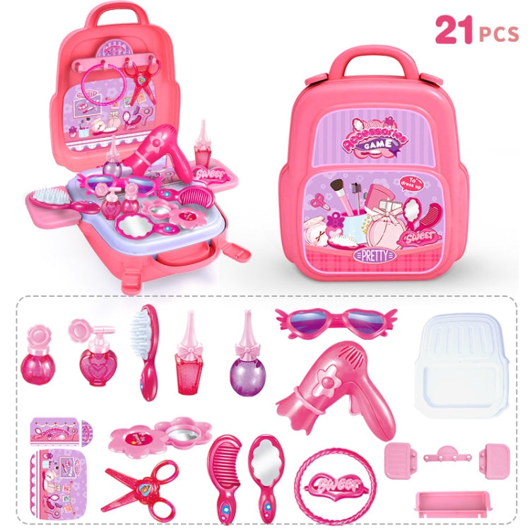 Educational Toys Children Simulation Pretend Play House Toys Kit Backpack(Dressing) - Pretend Play Toys by PMC Jewellery | Online Shopping South Africa | PMC Jewellery