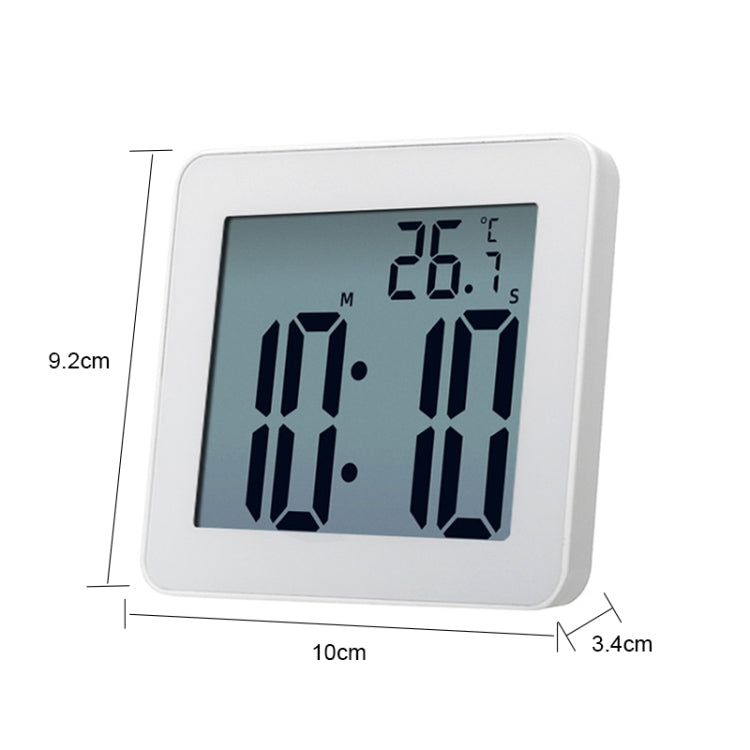 Waterproof Wall Clock LCD Bathroom Clock Kitchen Electronic Alarm Clock - Wall Clock by PMc TechLife | Online Shopping South Africa | PMc TechLife | Buy Now Pay Later Mobicred
