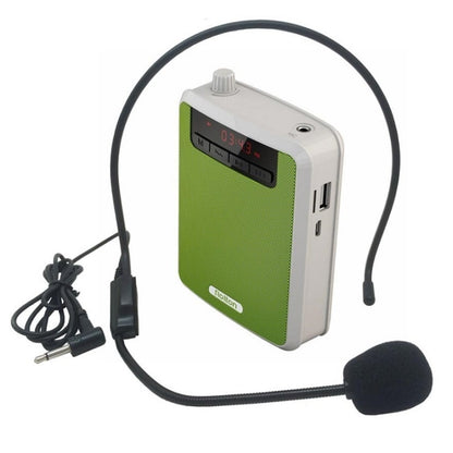 Rolton K300 Portable Voice Amplifier Supports FM Radio/MP3(Green) - Microphone by Rolton | Online Shopping South Africa | PMC Jewellery | Buy Now Pay Later Mobicred