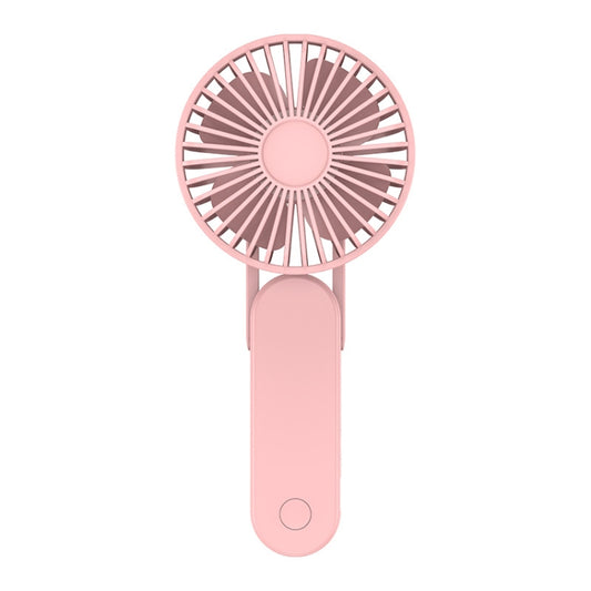 F1 USB Portable Lazy Hanging Neck Fan Mini Folding Handheld Fan(Pink) - Electric Fans by PMC Jewellery | Online Shopping South Africa | PMC Jewellery | Buy Now Pay Later Mobicred