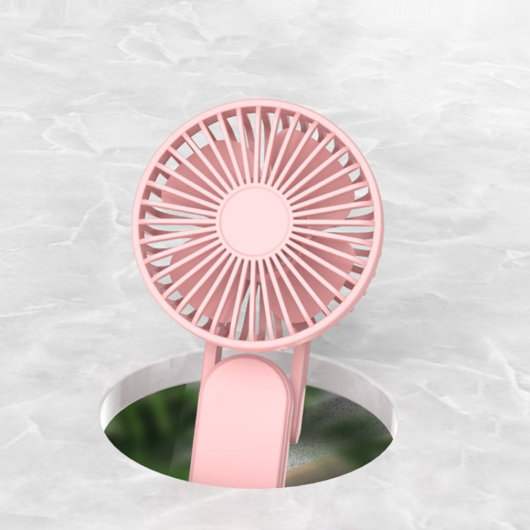 F1 USB Portable Lazy Hanging Neck Fan Mini Folding Handheld Fan(Pink) - Electric Fans by PMC Jewellery | Online Shopping South Africa | PMC Jewellery | Buy Now Pay Later Mobicred