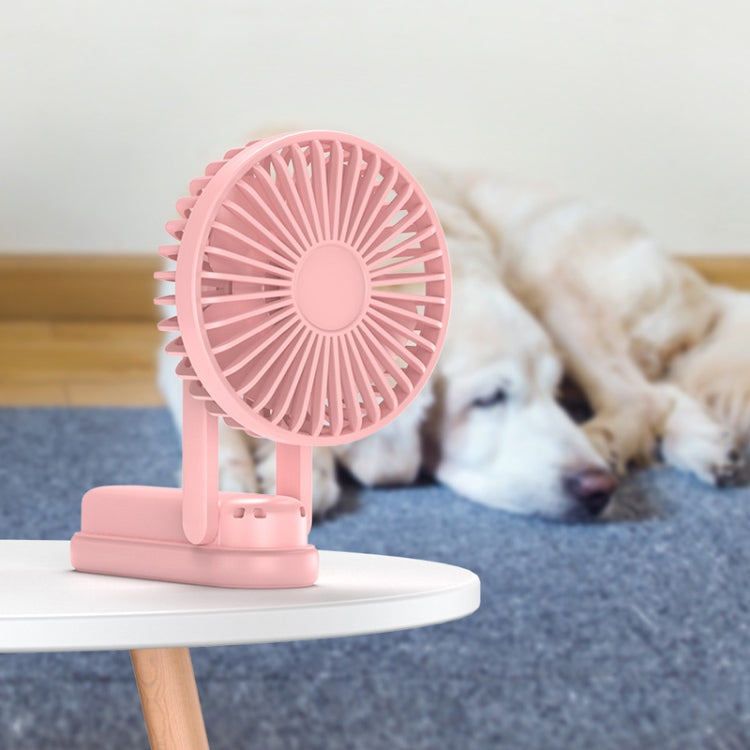 F1 USB Portable Lazy Hanging Neck Fan Mini Folding Handheld Fan(Pink) - Electric Fans by PMC Jewellery | Online Shopping South Africa | PMC Jewellery | Buy Now Pay Later Mobicred