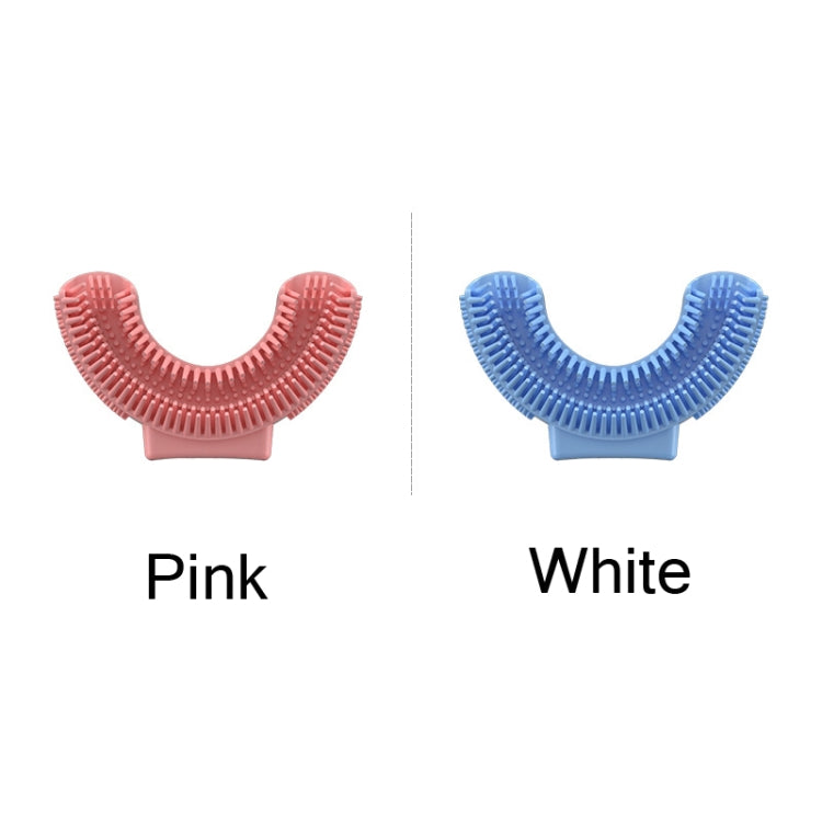 Silicone U-Shaped Replaceable Brush Head 2-8 Years Old Oral Electric Toothbrush Head(Pink) - Replacement Brush Heads by PMC Jewellery | Online Shopping South Africa | PMC Jewellery | Buy Now Pay Later Mobicred