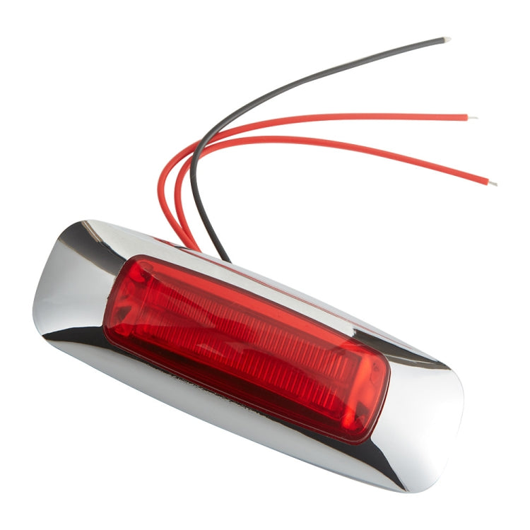 2 PCS 12/24V 8 LEDs Explosion Lightning Plating Edge Light Side Tail Light(Yellow) - Warning Lights by PMC TechLife | Online Shopping South Africa | PMC TechLife | Buy Now Pay Later Mobicred