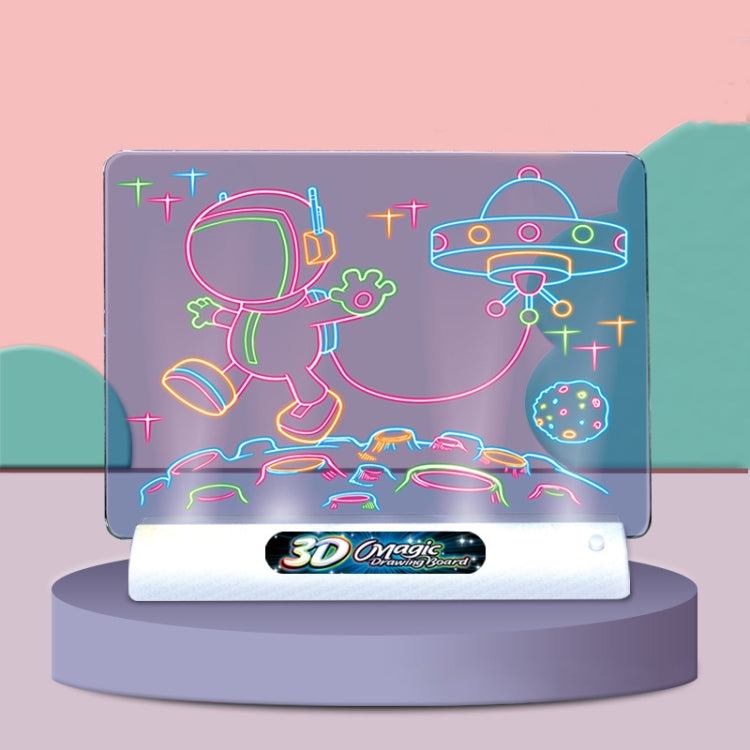 3D Fluorescent Drawing Board Magic Luminous Three-Dimensional Writing Board Graffiti Board Lighting Puzzle Children Drawing Board,Style: Large Drawing Board (Space Version) -  by PMC Jewellery | Online Shopping South Africa | PMC Jewellery | Buy Now Pay Later Mobicred