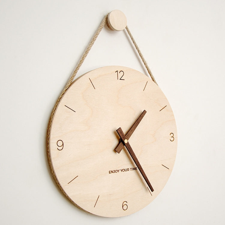 10 inch Scale Version Wooden Sling Wall Clock Home Living Room Clock - Wall Clock by PMc TechLife | Online Shopping South Africa | PMc TechLife | Buy Now Pay Later Mobicred