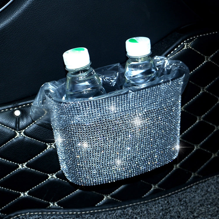 Car-Studded Trash Can Personality Car Hanging Trash Bag Multi-Function Car Storage Box(Colorful Diamonds) - Stowing Tidying by PMC TechLife | Online Shopping South Africa | PMC TechLife | Buy Now Pay Later Mobicred