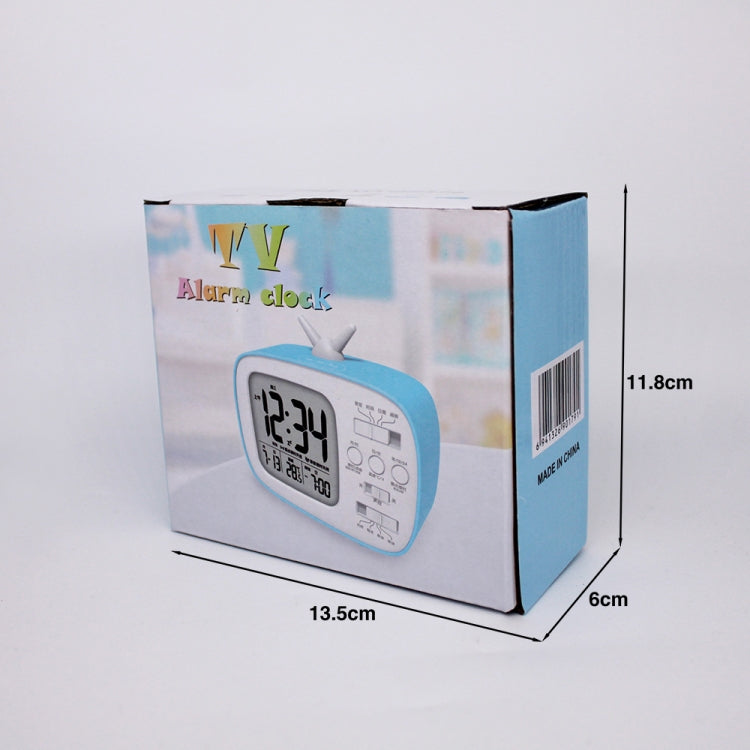 G179 Retro TV Alarm Clock Student Dormitory Bed Electronic Clock(White English Version) - Novelty Clock by PMc TechLife | Online Shopping South Africa | PMc TechLife | Buy Now Pay Later Mobicred