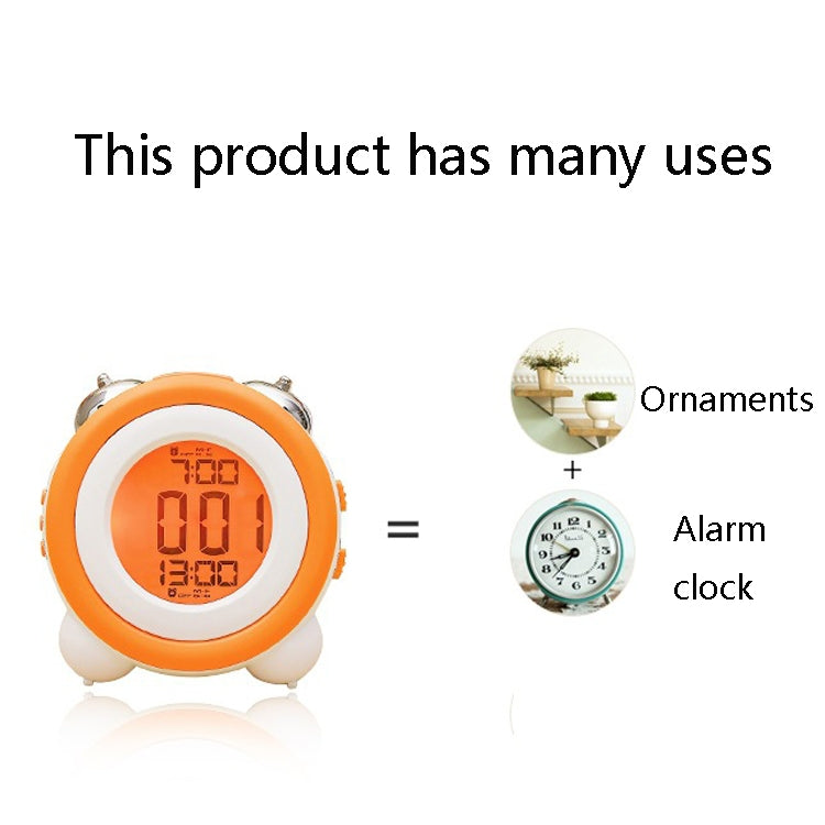 0705 Big Volume Simple Three-Dimensional LED Alarm Clock Mute Luminous Electronic Clock(Black Shell Pink) - Novelty Clock by PMc TechLife | Online Shopping South Africa | PMc TechLife | Buy Now Pay Later Mobicred