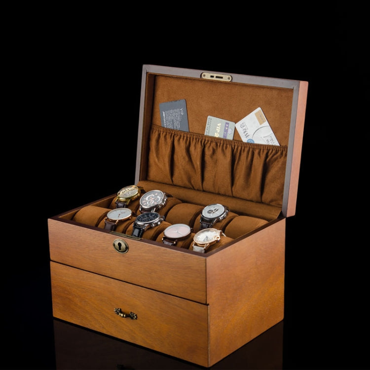 Wooden Double-Layer Watch Storage Box With Lock Jewelry Collection Display Box, Specification: 20 Epitope - free shipping - PMc TechLife - Order now!