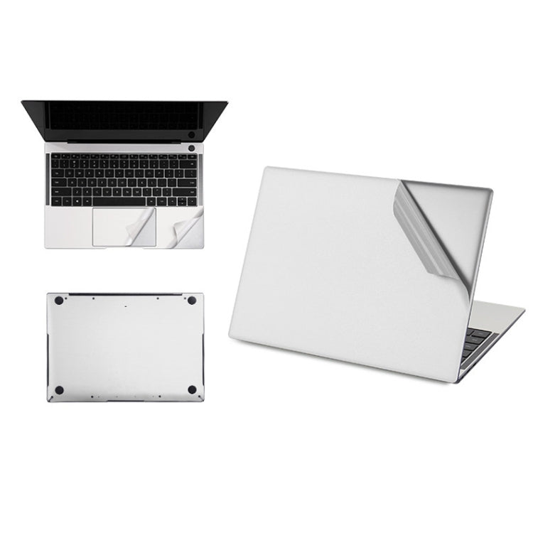 JRC 4 in 1 Computer Upper Cover + Lower Cover + Full Support Sticker + Touch Sticker Film Notebook Shell Protective Film For Huawei Matebook X Pro 2019 / 2020 (Silver) - free shipping - PMC Jewellery - Order now!