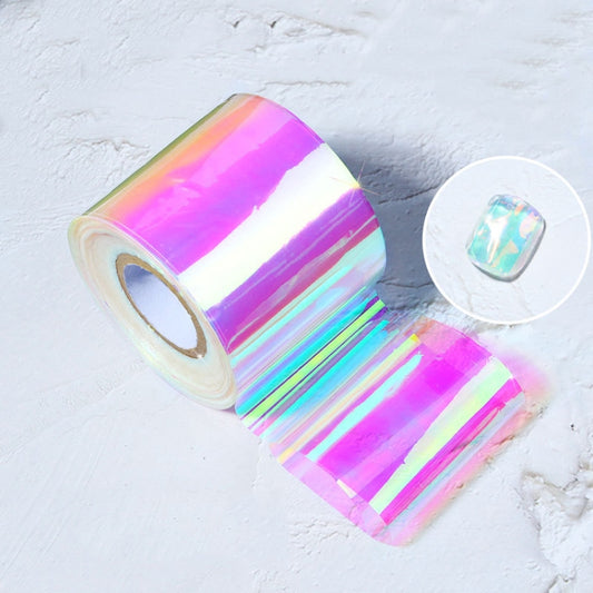 Ice Cube Nail Art Accessories Nail Art Aurora Colorful Cellophane, Specification type: 5cm x 100M (04) - Nail Stickers by PMC Jewellery | Online Shopping South Africa | PMC Jewellery | Buy Now Pay Later Mobicred