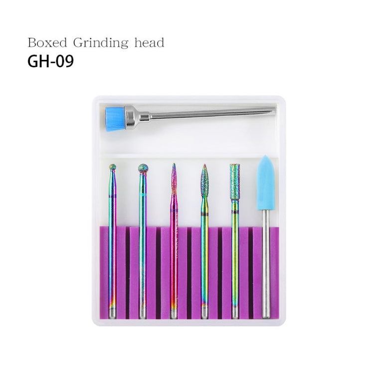 Nail Art Ceramic Tungsten Steel Alloy Grinding Heads Set Grinder Polishing Tool, Color Classification: GH-09 - Grinding Tools & Accessories by PMC Jewellery | Online Shopping South Africa | PMC Jewellery | Buy Now Pay Later Mobicred