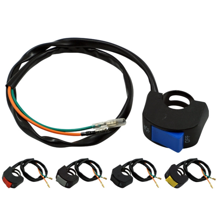 5 PCS Motorcycle Handlebar Tap Switch LED Headlight Break Extinguishing Fire Double Flash Switch(Yellow Btton) - Electrical System by PMC TechLife | Online Shopping South Africa | PMC TechLife | Buy Now Pay Later Mobicred