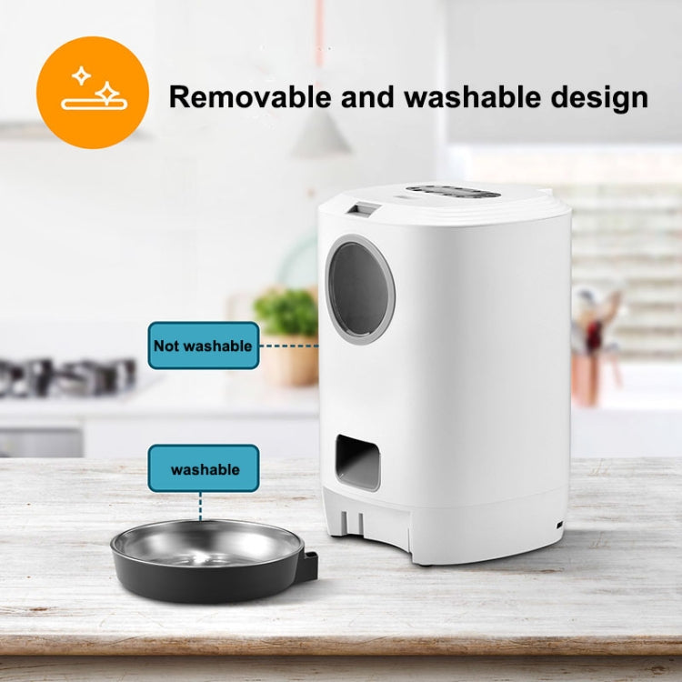 4.5L Smart Pet Cat Dog Bowl Food Automatic Dispenser Feeder  With Timer Auto Electronic Feeder With Metal Food Tray, Specification: AU Plug - Food Bowls by PMC Jewellery | Online Shopping South Africa | PMC Jewellery