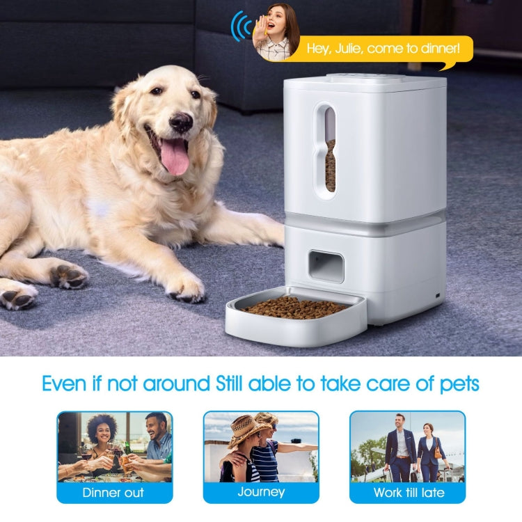 7L Smart Pet Feeder Timed Quantitative Large Window Cat And Dog Food Dispenser, Plug Type: EU Plug - Food Bowls by PMC Jewellery | Online Shopping South Africa | PMC Jewellery