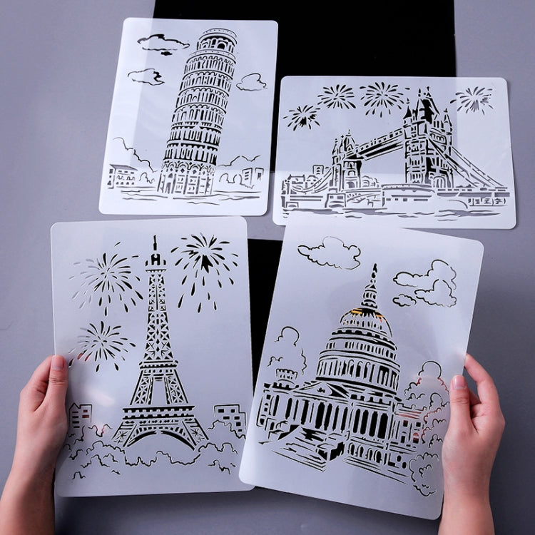 Sailing Line(5pcs / Set) Construction Series Painting Template Theme City A4 Label Template - Art Supplies by PMC TechLife | Online Shopping South Africa | PMC TechLife | Buy Now Pay Later Mobicred