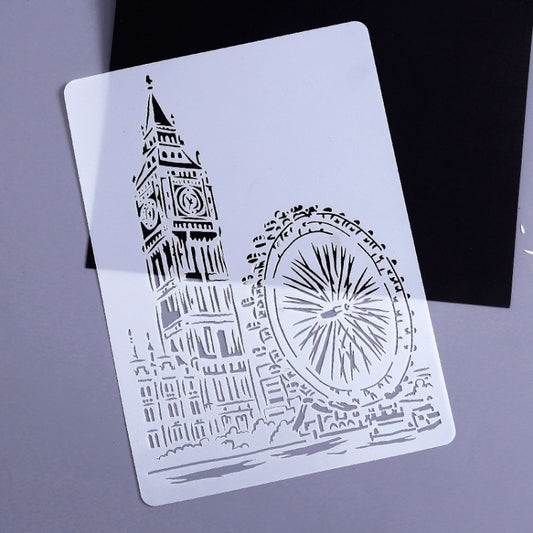 4 Big Ben Construction Series Painting Template Theme City A4 Label Template - Art Supplies by PMC Jewellery | Online Shopping South Africa | PMC Jewellery | Buy Now Pay Later Mobicred