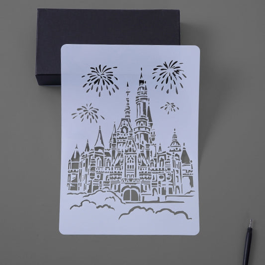 7 Castle Construction Series Painting Template Theme City A4 Label Template - Art Supplies by PMC Jewellery | Online Shopping South Africa | PMC Jewellery | Buy Now Pay Later Mobicred