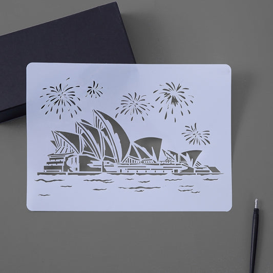 9 Sydney Construction Series Painting Template Theme City A4 Label Template - Art Supplies by PMC Jewellery | Online Shopping South Africa | PMC Jewellery | Buy Now Pay Later Mobicred