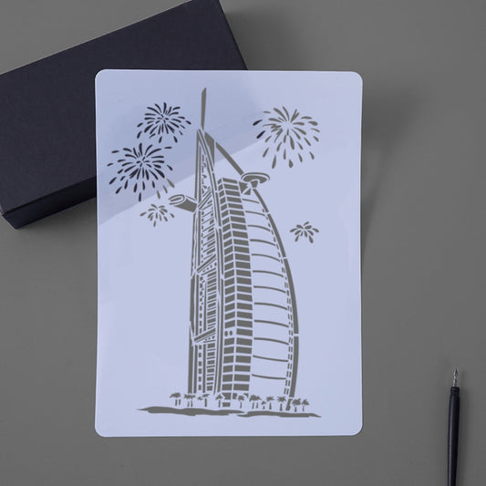 10 Sailing Hotel Construction Series Painting Template Theme City A4 Label Template - Art Supplies by PMC Jewellery | Online Shopping South Africa | PMC Jewellery | Buy Now Pay Later Mobicred