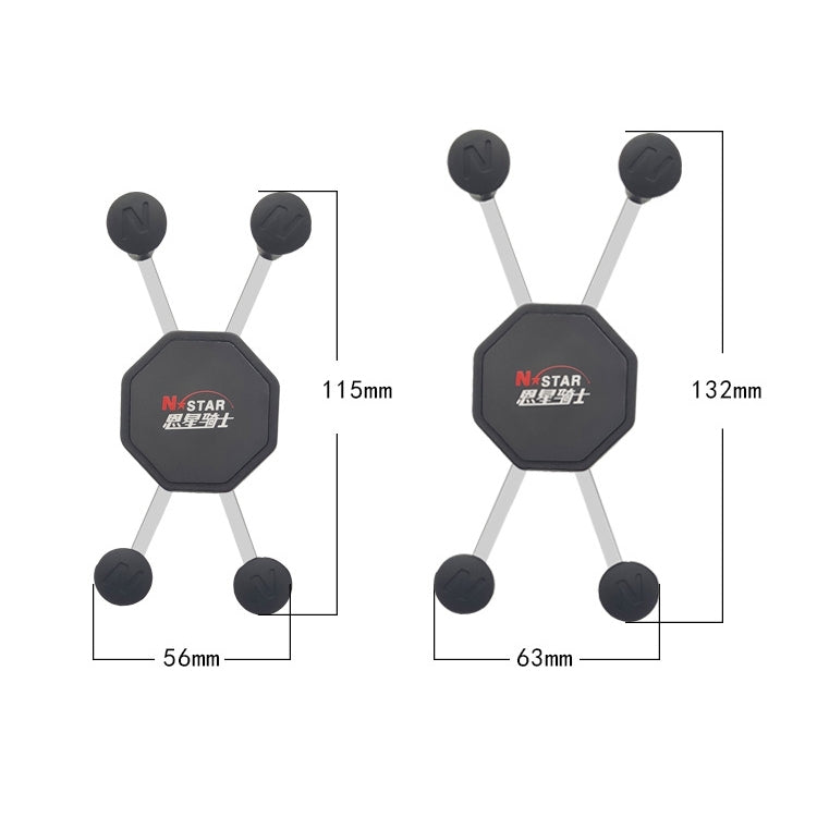 N-STAR N002 Motorcycle Bicycle Mobile Phone Bracket Riding Equipment(Small T Head) - Holders by N-STAR | Online Shopping South Africa | PMC TechLife | Buy Now Pay Later Mobicred
