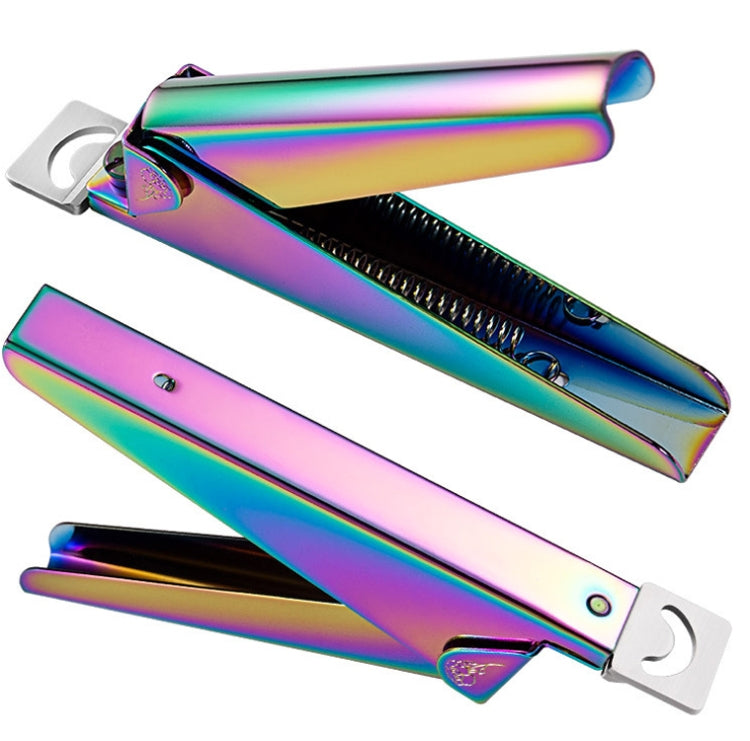 Nail Word Cut French U-Shaped Cut Fake Nail Cut Stainless Steel Nail Knife, Color Classification: Colorful Titanium 1 - Nail Clipper by PMC Jewellery | Online Shopping South Africa | PMC Jewellery | Buy Now Pay Later Mobicred