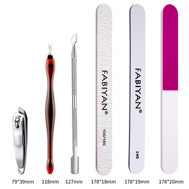 FABIYAN Nail Art Tool Set Manicure Disarm Tool Set, Specification: 4-piece Set - Nail Art Equipment by PMC Jewellery | Online Shopping South Africa | PMC Jewellery | Buy Now Pay Later Mobicred