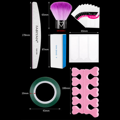 FABIYAN Nail Brush Nail Piece Set Nail Art Polishing Supplies Set, Specification: Natural Small Set - Nail Art Equipment by FABIYAN | Online Shopping South Africa | PMC Jewellery | Buy Now Pay Later Mobicred