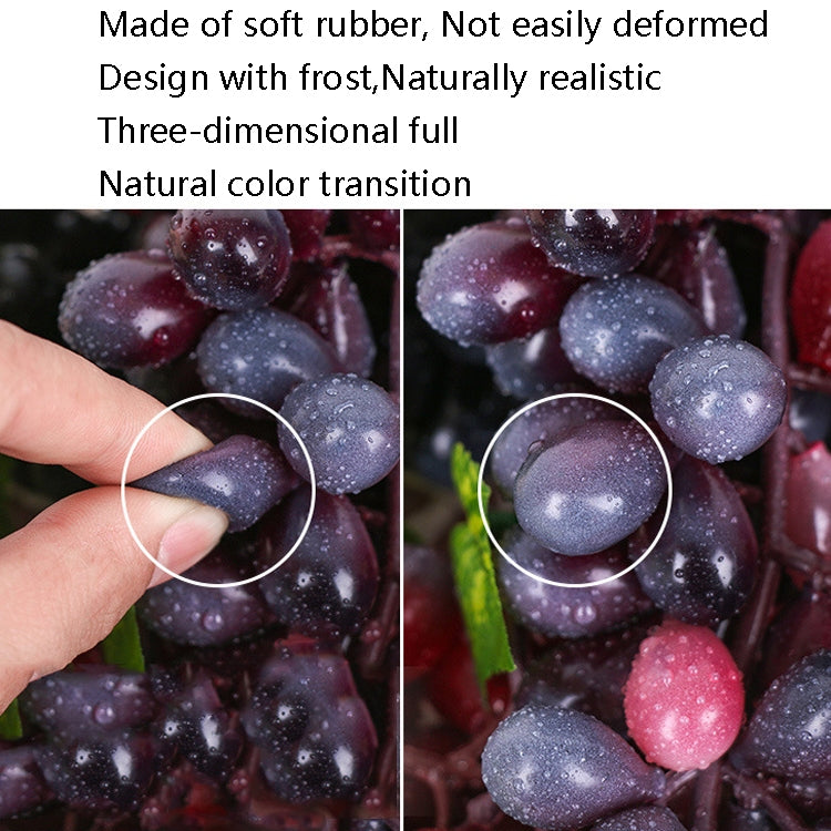 2 Bunches 110 Green Grapes Simulation Fruit Simulation Grapes PVC with Cream Grape Shoot Props - free shipping - PMC TechLife - Order now!