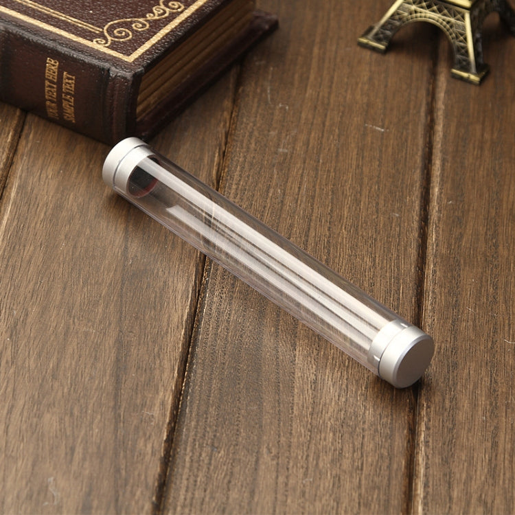 5pcs Transparent Cylindrical Pen Box Plastic Crystal Pen Box - Pen Holder by PMC TechLife | Online Shopping South Africa | PMC TechLife