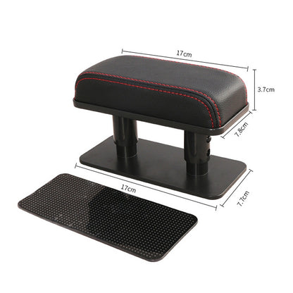 Car Arm Handle Seat Left Hand Elbow Tray Universal Leather Increasing Pad Central Armrest Box(Brown) - Seat Accessories by PMC Jewellery | Online Shopping South Africa | PMC Jewellery | Buy Now Pay Later Mobicred