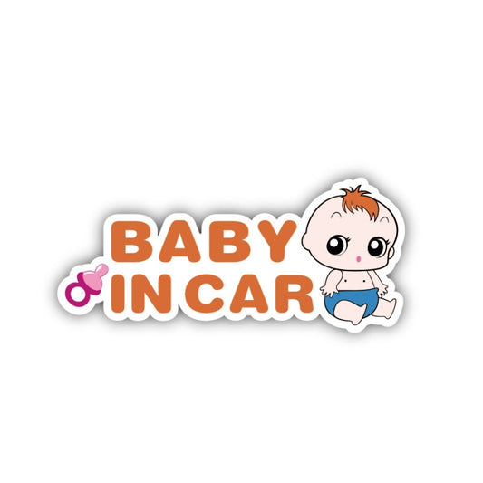 10 PCS There Is A Baby In The Car Stickers Warning Stickers Style: CT203 Baby K Boy Magnetic Stickers - Warning Sticker by PMC Jewellery | Online Shopping South Africa | PMC Jewellery | Buy Now Pay Later Mobicred