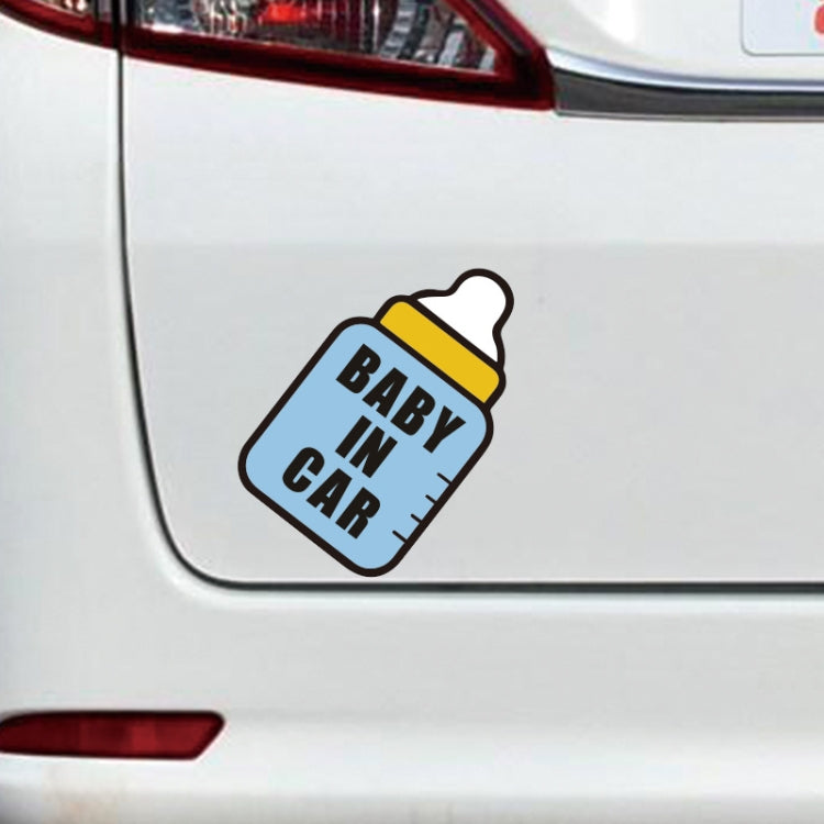 10 PCS There Is A Baby In The Car Stickers Warning Stickers Style: CT203 Baby P Girl Triangle Magnetic Stickers - Warning Sticker by PMC Jewellery | Online Shopping South Africa | PMC Jewellery | Buy Now Pay Later Mobicred