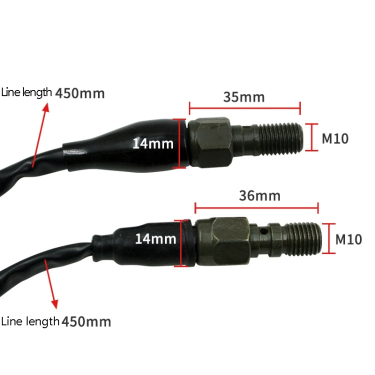 2 PCS Motorcycle Modified Accessories Disc Brake Hydraulic Switch Line, Specification: M10 x 1.25mm Plug - Motorbike Brakes by PMC Jewellery | Online Shopping South Africa | PMC Jewellery | Buy Now Pay Later Mobicred