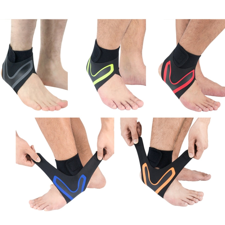 Sports Compression Anti-Sprain Ankle Guard Outdoor Basketball Football Climbing Protective Gear, Specification: XL, Right Foot (Black Blue) - Sports Safety by PMC Jewellery | Online Shopping South Africa | PMC Jewellery