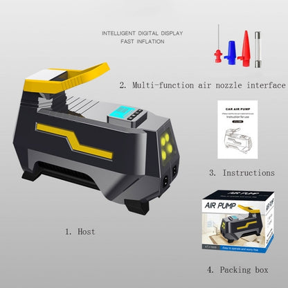 Multifunctional Vehicle-Mounted High-Power Digital Display LED Lighting Air Pump, Specification: Car Home Two-purpose Digital - Inflatable Pump by PMC Jewellery | Online Shopping South Africa | PMC Jewellery