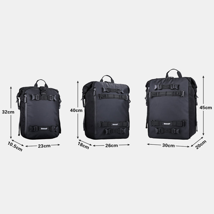 Rhinowalk Multi-Function Motorcycle Rear Seat Bag Combination Rear Shelf Pannier, Colour: Yellow 20L - free shipping - PMC TechLife - Order now!