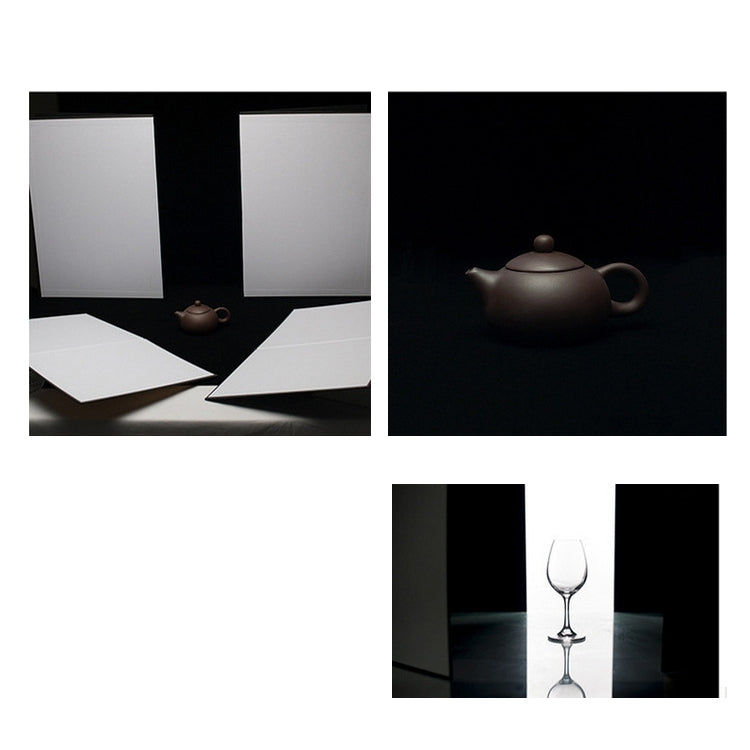 2 PCS Photography Folded Thickening A4 Cardboard Folding Light Diffuser Board(Gold) - free shipping - PMC TechLife - Order now!