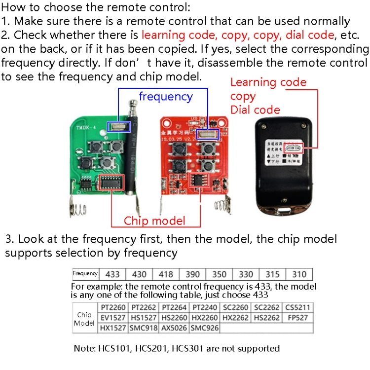 2 PCS Electric Roller Shutter Waterproof Copy Universal Remote Controller Garage Door Remote Control Key(330MHz) - free shipping - PMC TechLife - Order now!
