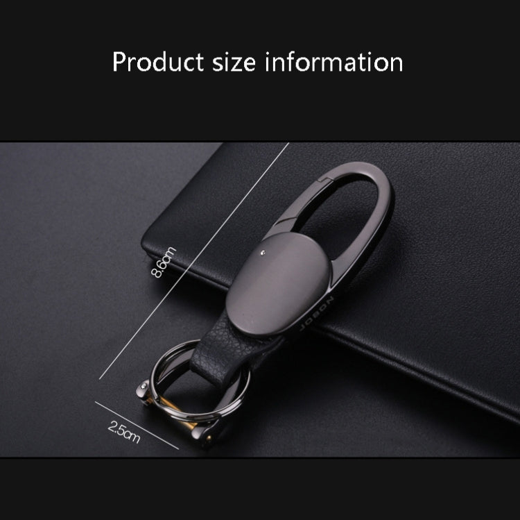 JOBON ZB-167A Horseshoe Car Keychain Men Metal Waist Hanging Keychain(Silver) - Key Rings by JOBON | Online Shopping South Africa | PMC TechLife | Buy Now Pay Later Mobicred
