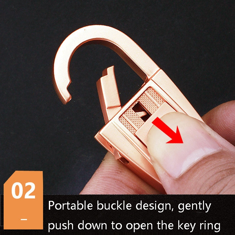 JOBON ZB-071 Men Waist Hang Keychain Simple Car Key Chain Pendant Keychain(Golden) - Key Rings by JOBON | Online Shopping South Africa | PMC TechLife | Buy Now Pay Later Mobicred