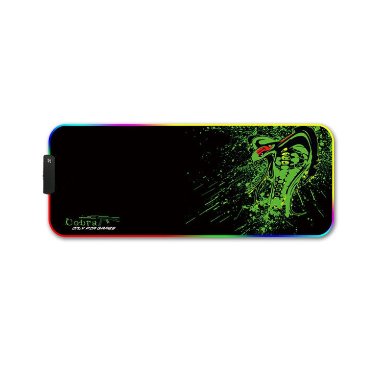 260x390x3mm F-01 Rubber Thermal Transfer RGB Luminous Non-Slip Mouse Pad(Brontosaurus) - Mouse Pads by PMC Jewellery | Online Shopping South Africa | PMC Jewellery | Buy Now Pay Later Mobicred