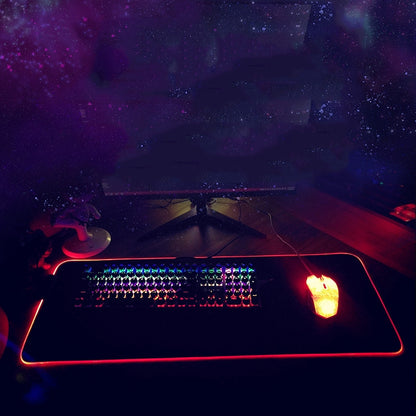 350x600x3mm F-01 Rubber Thermal Transfer RGB Luminous Non-Slip Mouse Pad(Vast Starry Sky) - Mouse Pads by PMC Jewellery | Online Shopping South Africa | PMC Jewellery | Buy Now Pay Later Mobicred