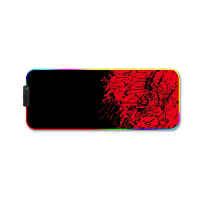 350x600x4mm F-01 Rubber Thermal Transfer RGB Luminous Non-Slip Mouse Pad(Red Fox) - Mouse Pads by PMC Jewellery | Online Shopping South Africa | PMC Jewellery | Buy Now Pay Later Mobicred