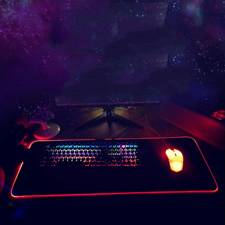 350x900x4mm F-01 Rubber Thermal Transfer RGB Luminous Non-Slip Mouse Pad(Vast Starry Sky) - Mouse Pads by PMC Jewellery | Online Shopping South Africa | PMC Jewellery | Buy Now Pay Later Mobicred