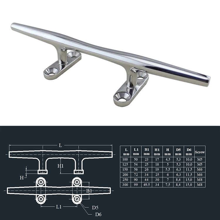 316 Stainless Steel Heavy Round Cable Bolt Yacht Bollard Shofar Pile For Boat, Specification: 300mm 12inch - Marine Accessories & Parts by PMC Jewellery | Online Shopping South Africa | PMC Jewellery | Buy Now Pay Later Mobicred