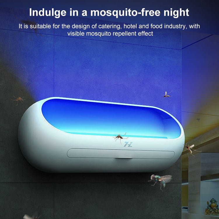 HanZhang Sticky Trap Mosquito Lamp Restaurant Hotel Hanging Electronic Fly Killer CN Plug, Specification: White 16W Double Lamp Tube 4 Light Tube - Repellents by PMC Jewellery | Online Shopping South Africa | PMC Jewellery | Buy Now Pay Later Mobicred