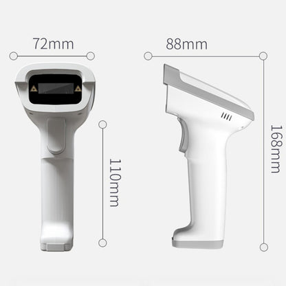 Deli 14880S Commodity Barcode Scanner Supermarket Express Wired Scanner(White) - Barcode Scanner by PMC Jewellery | Online Shopping South Africa | PMC Jewellery | Buy Now Pay Later Mobicred